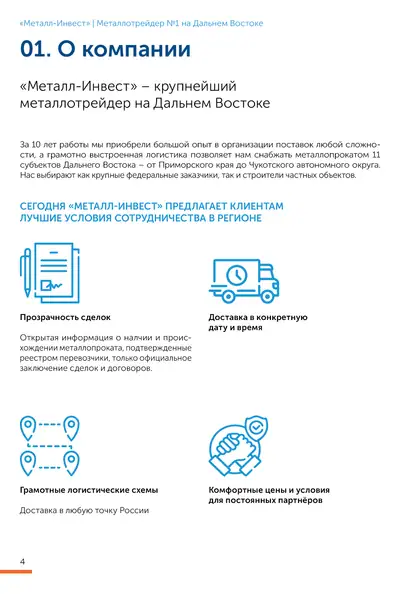 Страница брошюры М-Инвест 04