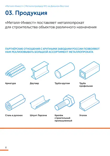 Страница брошюры М-Инвест 08