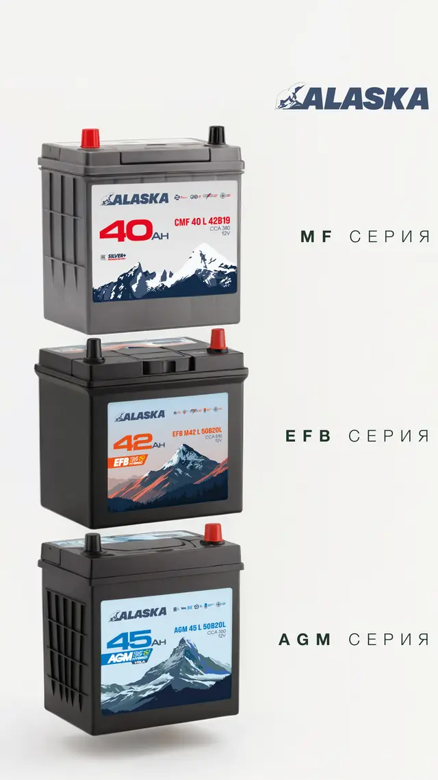 CMF, EFB и AGM — три серии на аккумуляторах
