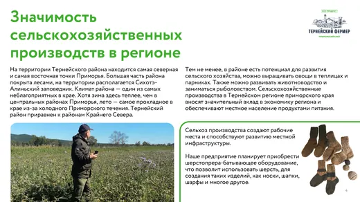 Слайд презентации Тернейский фермер 04