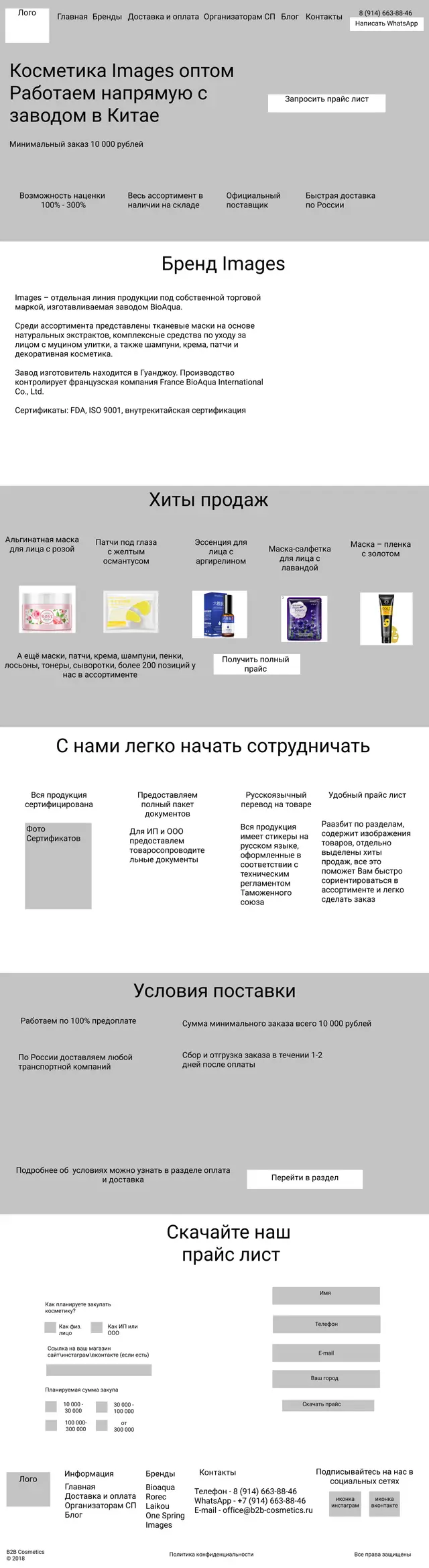 Страница Images