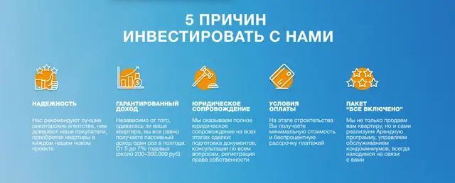 Пять причин инвестировать с компанией на синей подложке