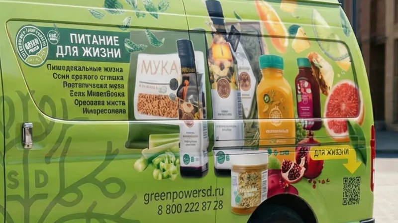 Green Power — фрагмент борта фургона