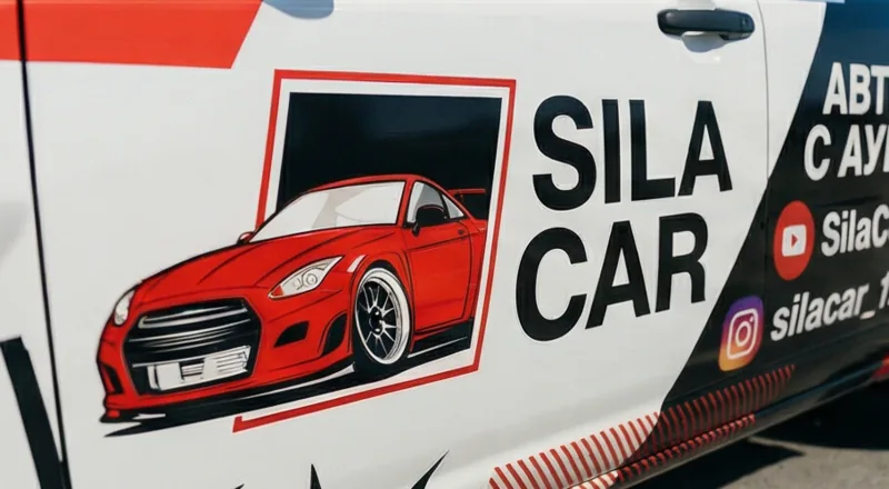 Sila Car — деталь с фирменным спорткаром