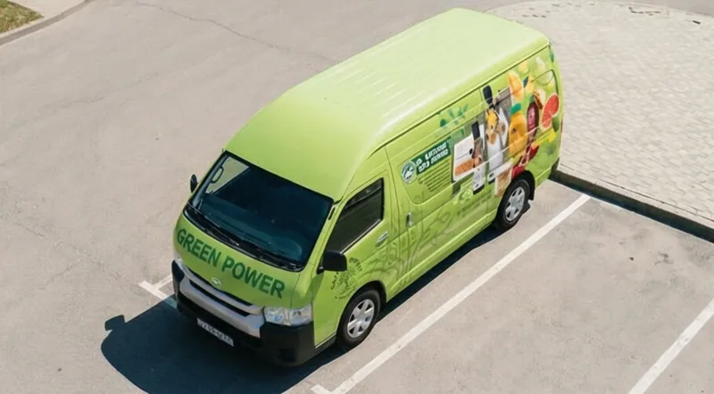 Toyota Hiace — Green Power, вид сверху